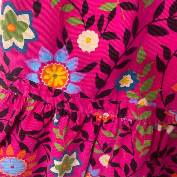 Gap Kids Corduroy Pink Floral Dress w Pockets XS - Picture 5 of 11